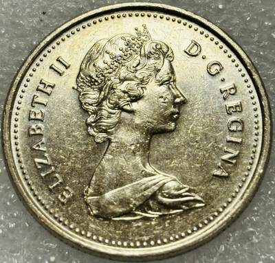 文馨钱币收藏第 302 场，国外回流老铜币，中东阿拉伯地区，拉美等国货币，30 号 1 号二连拍，长期接代拍业务，预计 4 月 4-5 号发货 1984 年加拿大驯鹿 25 分