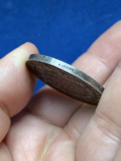 《竞宝斋》第485场 周日，周一，周二 3场连拍 （全场包邮）20级店铺 欢迎送拍 法国银质代币，卡斯特尔储蓄银行，16.26g，33.3mm，蜜蜂边铭