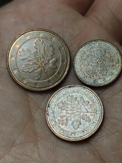 2026年第四十八场(总第二百一十七场）外国好品散币场(免佣金) 德国🇩🇪1、2、5欧分三枚