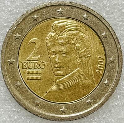 文馨钱币收藏第 302 场，国外回流老铜币，中东阿拉伯地区，拉美等国货币，30 号 1 号二连拍，长期接代拍业务，预计 4 月 4-5 号发货 好品 2002 年奥地利 2 欧元