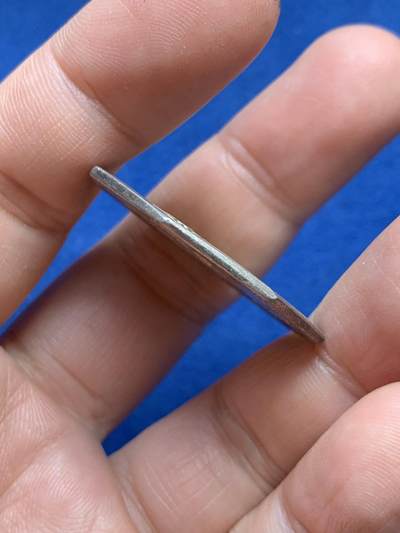 《竞宝斋》第485场 周日，周一，周二 3场连拍 （全场包邮）20级店铺 欢迎送拍 法国八角银质代币，巴黎造币厂与蓬巴杜夫人的贝尔维尤城堡，14.05g，32.9mm，早期无边铭