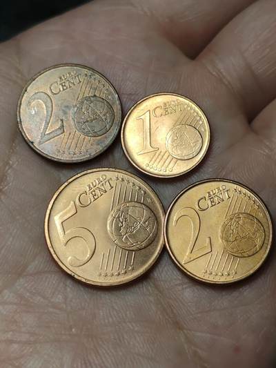 2026年第四十八场(总第二百一十七场）外国好品散币场(免佣金) 希腊🇬🇷2002年1、2、5欧分四枚