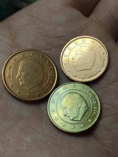 2026年第四十八场(总第二百一十七场）外国好品散币场(免佣金) 比利时🇧🇪1999–2000年2、5、10欧分三枚