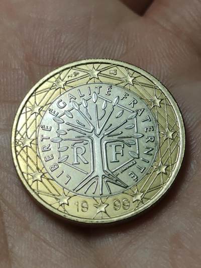 2026年第四十八场(总第二百一十七场）外国好品散币场(免佣金) 法国🇫🇷1999年1欧元(第一版欧洲地图首发年)