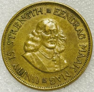 文馨钱币收藏第 302 场，国外回流老铜币，中东阿拉伯地区，拉美等国货币，30 号 1 号二连拍，长期接代拍业务，预计 4 月 4-5 号发货 好品 1962年南非开拓者里贝克 1 分大铜币