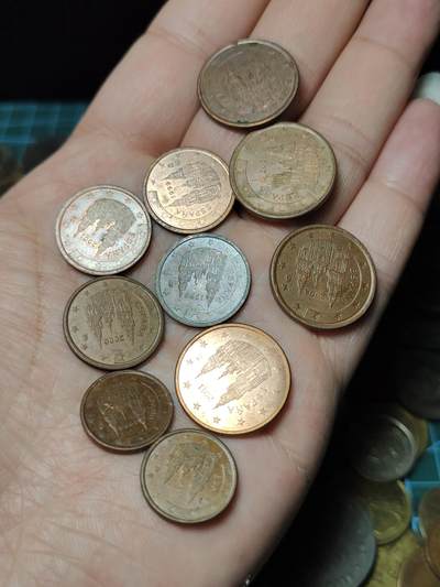 2026年第四十八场(总第二百一十七场）外国好品散币场(免佣金) 西班牙🇪🇸199–2016年1、2、5欧分十枚