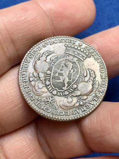 《竞宝斋》第485场 周日，周一，周二 3场连拍 （全场包邮）20级店铺 欢迎送拍 法国里昂第六任教务长Jean-Baptiste Flachat纹章铜质代币，9.43g，30.1mm