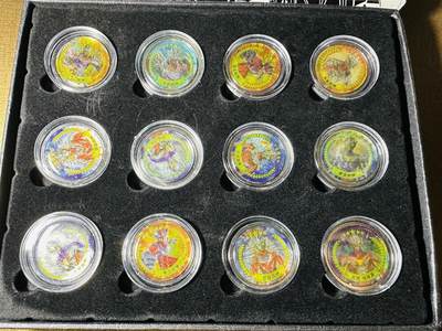 CSIS-GREAT评级精品钱币拍卖第三百四十九期 中华超人 纪念章 带原盒 套装