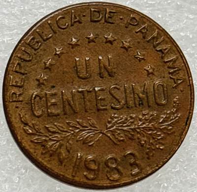 文馨钱币收藏第 302 场，国外回流老铜币，中东阿拉伯地区，拉美等国货币，30 号 1 号二连拍，长期接代拍业务，预计 4 月 4-5 号发货 1983 年巴拿马 1 分铜币