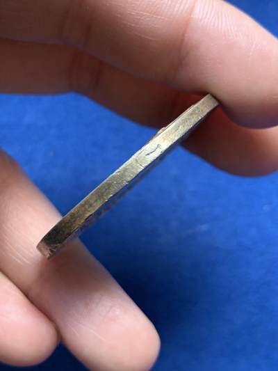 《竞宝斋》第485场 周日，周一，周二 3场连拍 （全场包邮）20级店铺 欢迎送拍 法国1838年婚礼镀金纪念银章，32g，41.3mm，油灯银标。