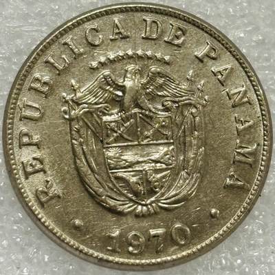 文馨钱币收藏第 302 场，国外回流老铜币，中东阿拉伯地区，拉美等国货币，30 号 1 号二连拍，长期接代拍业务，预计 4 月 4-5 号发货 1970 年巴拿马 5 分