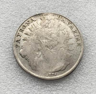 世界钱币专场拍卖 每周二开拍 1775年德国巴伐利亚圣母抱婴老泰勒银币