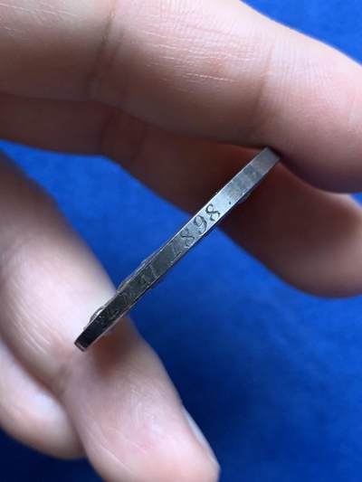 《竞宝斋》第485场 周日，周一，周二 3场连拍 （全场包邮）20级店铺 欢迎送拍 法国婚姻与爱情纪念银章，22.1g，36mm，丰饶角边铭