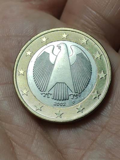 2026年第四十八场(总第二百一十七场）外国好品散币场(免佣金) 德国🇩🇪2002年1欧元(第一版欧洲地图首发年，D标慕尼黑造)