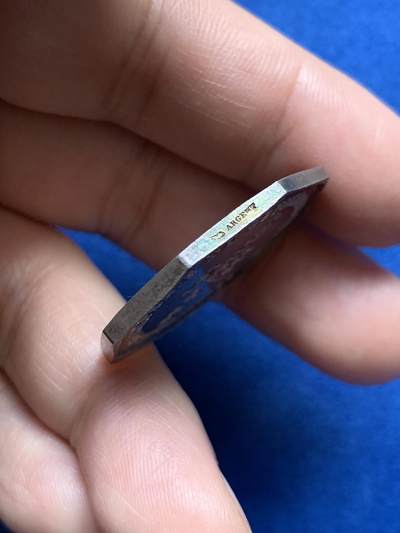 《竞宝斋》第485场 周日，周一，周二 3场连拍 （全场包邮）20级店铺 欢迎送拍 法国政府专员八角银质代币，16.08g，31.1mm，丰饶角边铭