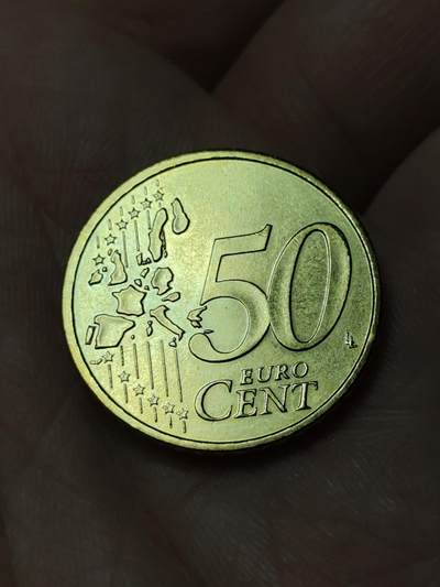 2026年第四十八场(总第二百一十七场）外国好品散币场(免佣金) 德国🇩🇪2002年50欧分(第一版欧洲地图首发年，D标慕尼黑造)