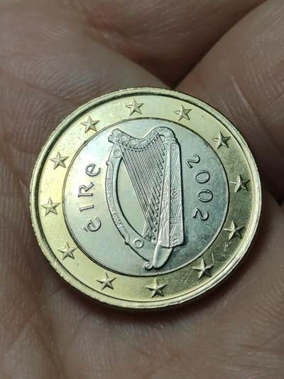 2026年第四十八场(总第二百一十七场）外国好品散币场(免佣金) 爱尔兰🇮🇪2002年1欧元(第一版欧洲地图首发年)