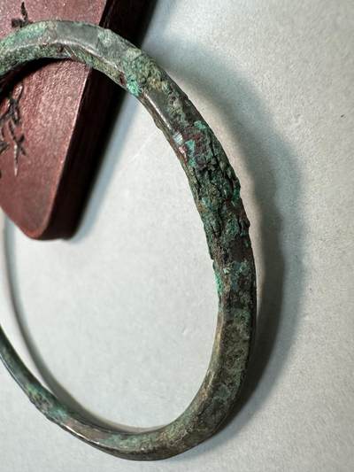 清-民国-建国｜老铜器专场.伍 宋辽契丹素面青铜臂环