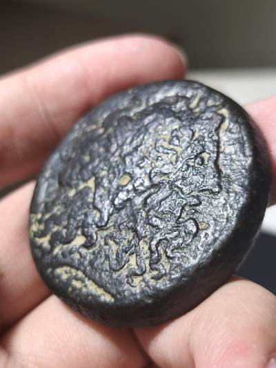 星盘世界钱币 5.2年度精品币大拍 一周年抽奖活动 古埃及-希腊化时代65g 托勒密三世 公元前246-222年 超级大铜币