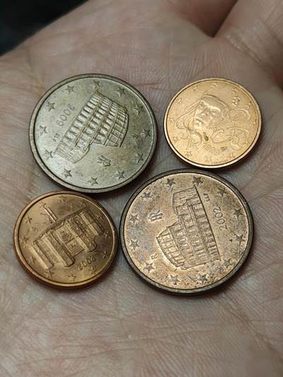 2026年第四十八场(总第二百一十七场）外国好品散币场(免佣金) 意大利🇮🇹1、5欧分+法国🇫🇷1欧分共四枚