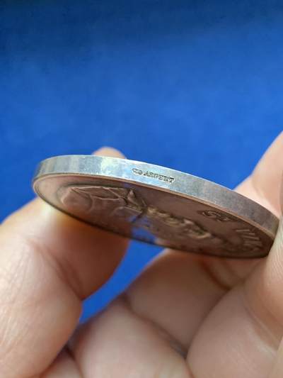 《竞宝斋》第485场 周日，周一，周二 3场连拍 （全场包邮）20级店铺 欢迎送拍 法国慈善社团、青年工人团体银章，圣文森特神父头像，39.1g，41mm，丰饶角边铭