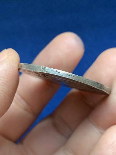 《竞宝斋》第485场 周日，周一，周二 3场连拍 （全场包邮）20级店铺 欢迎送拍 法国农业协会农业女神与小天使银章 21.25克 35.8mm 丰饶角1银标