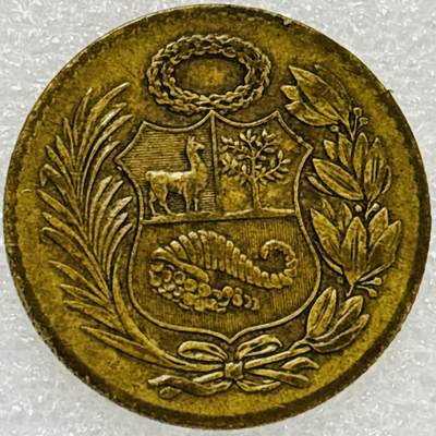 文馨钱币收藏第 302 场，国外回流老铜币，中东阿拉伯地区，拉美等国货币，30 号 1 号二连拍，长期接代拍业务，预计 4 月 4-5 号发货 1964 年秘鲁 1/2 索尔铜币