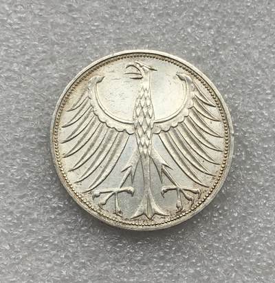 世界钱币专场拍卖 每周二开拍 德国西德5马克银币 11.2克