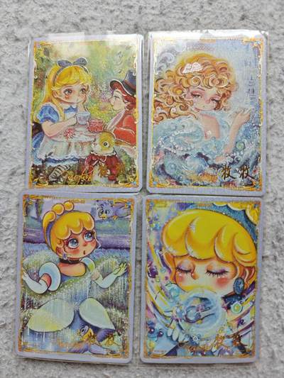 【随心含颖卡拍58期】卡游/集卡社/卡卡沃 抽卡机专场拍卖【无佣金】 万漫社 牧牧印签卡4张 超级可爱