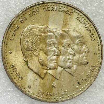 文馨钱币收藏第 302 场，国外回流老铜币，中东阿拉伯地区，拉美等国货币，30 号 1 号二连拍，长期接代拍业务，预计 4 月 4-5 号发货 少见 1984 年多米尼加共和国 1/2 比索纪念币