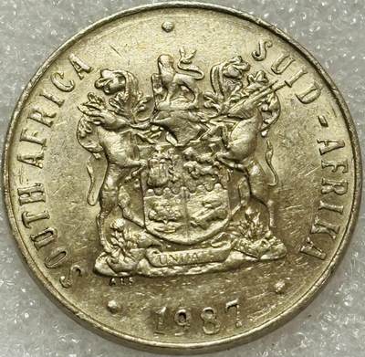 文馨钱币收藏第 302 场，国外回流老铜币，中东阿拉伯地区，拉美等国货币，30 号 1 号二连拍，长期接代拍业务，预计 4 月 4-5 号发货 1987 年南非 50 分