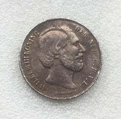 世界钱币专场拍卖 每周二开拍 1868年荷兰威廉三世2.5盾银币