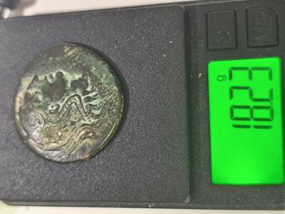 星盘世界钱币 5.2年度精品币大拍 一周年抽奖活动 精品！希腊化-本都王国 雅典娜超大铜币 新猫样式雅典娜 背面著名的帕尔修斯斩美杜莎故事 奥林匹斯传奇英雄之一 阿米索造币