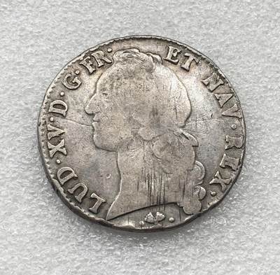 世界钱币专场拍卖 每周二开拍 1768年法国路易十五老埃居银币