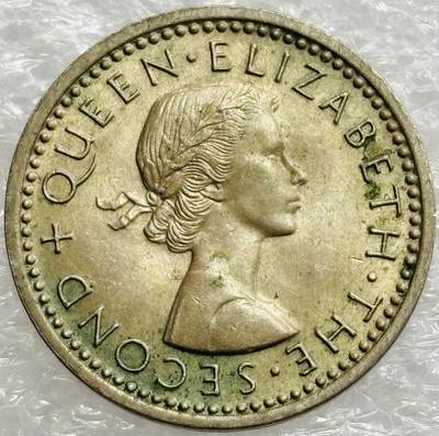 文馨钱币收藏第 302 场，国外回流老铜币，中东阿拉伯地区，拉美等国货币，30 号 1 号二连拍，长期接代拍业务，预计 4 月 4-5 号发货 好品 1962 年英属新西兰 3 便士