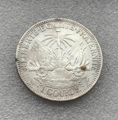 世界钱币专场拍卖 每周二开拍 1882年海地女神1古德银币 25克