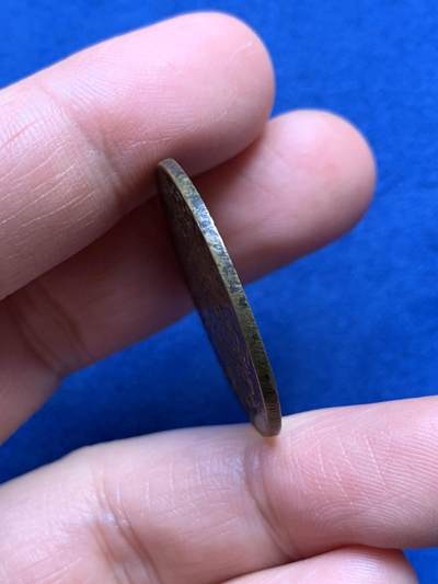 《竞宝斋》第485场 周日，周一，周二 3场连拍 （全场包邮）20级店铺 欢迎送拍 法国路易十五头像阿瓦图州铜质代币，9.31g，30.7mm