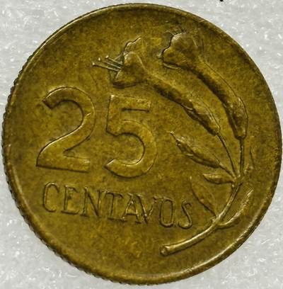 文馨钱币收藏第 302 场，国外回流老铜币，中东阿拉伯地区，拉美等国货币，30 号 1 号二连拍，长期接代拍业务，预计 4 月 4-5 号发货 1967 年秘鲁 25 分铜币