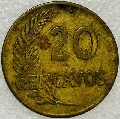 文馨钱币收藏第 302 场，国外回流老铜币，中东阿拉伯地区，拉美等国货币，30 号 1 号二连拍，长期接代拍业务，预计 4 月 4-5 号发货 1965 年秘鲁女神 20 分铜币