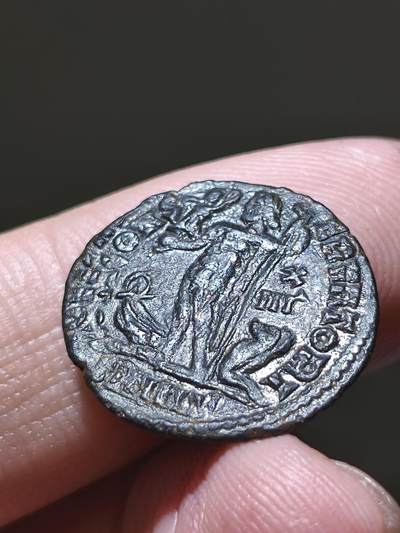 星盘世界钱币 5.2年度精品币大拍 一周年抽奖活动 古罗马铜币 李锡尼罗马帝国李锡尼富力铜币李锡尼皇帝，公元308-324正面李锡尼头戴辐冠，身着袍服与胸甲