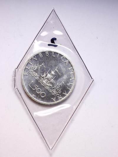 观钱 近现代机制币拍卖No.010（全场顺丰包邮，不区分偏远地区，本场5月5日开始发货）  1986年意大利共和国 500 里拉 “少女与帆船”银币