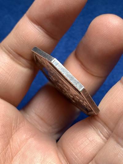 《竞宝斋》第485场 周日，周一，周二 3场连拍 （全场包邮）20级店铺 欢迎送拍 法国诺曼底鲁昂商会八角银质代币，17.37g，33.2mm，早期无边铭