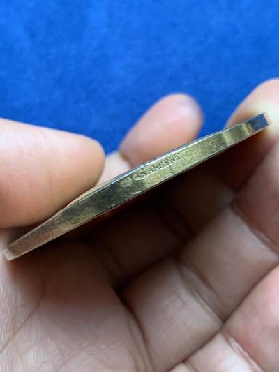 《竞宝斋》第485场 周日，周一，周二 3场连拍 （全场包邮）20级店铺 欢迎送拍 法国穆兰农业协会镀金银章，88.65g，57.2mm，丰饶角边铭