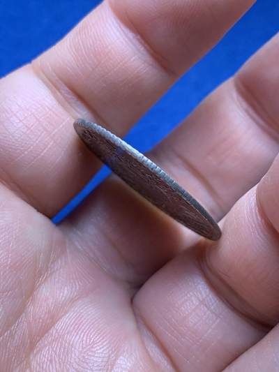 《竞宝斋》第485场 周日，周一，周二 3场连拍 （全场包邮）20级店铺 欢迎送拍 法国巴黎大学银质代币，查理大帝像，7.09g，28.2mm