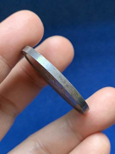 《竞宝斋》第485场 周日，周一，周二 3场连拍 （全场包邮）20级店铺 欢迎送拍 法国阿伦盐矿和化学产品公司银质代表，20.85g，37mm，早期无边铭