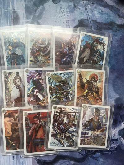 【随心含颖卡拍58期】卡游/集卡社/卡卡沃 抽卡机专场拍卖【无佣金】 卡游三国 礼盒卡 12张彩闪 带卡夹