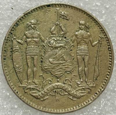 文馨钱币收藏第 302 场，国外回流老铜币，中东阿拉伯地区，拉美等国货币，30 号 1 号二连拍，长期接代拍业务，预计 4 月 4-5 号发货 稀少极美品 1935 年英属北婆罗洲 1 分 H 版