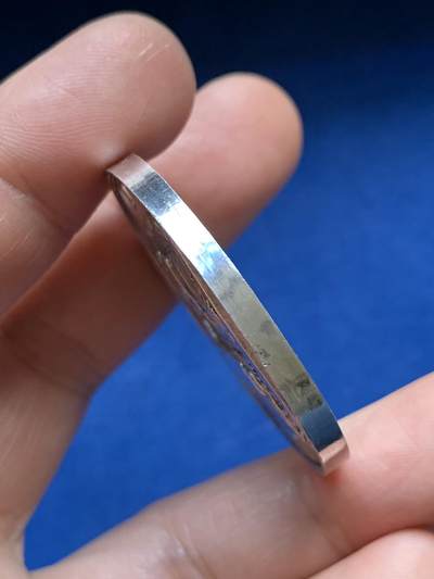 《竞宝斋》第485场 周日，周一，周二 3场连拍 （全场包邮）20级店铺 欢迎送拍 法国结婚纪念银章，33.55g，40.8mm，早期无边铭