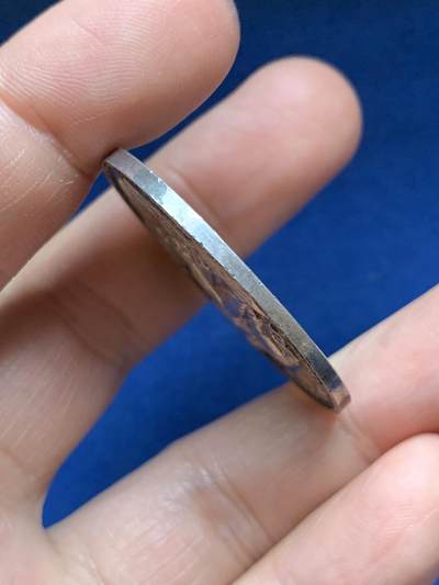 《竞宝斋》第485场 周日，周一，周二 3场连拍 （全场包邮）20级店铺 欢迎送拍 法国里昂丝绸协会银质代币，21.8g，37.5mm，蜜蜂边铭