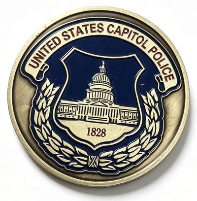 CSIS-GREAT评级精品钱币拍卖第三百四十九期 美国2019年美国国会警察成立190周年总统唐纳德·约翰·特朗普双面彩色铜合金纪念章